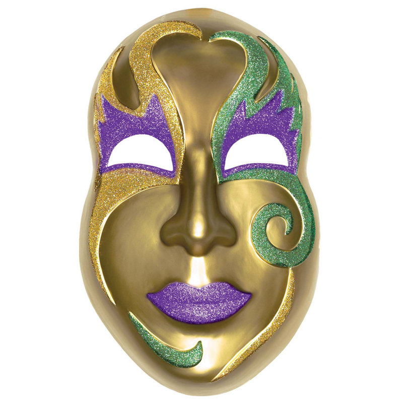 Amscan Mardi Gras Jumbo 3D Face Mask Wall Décor Wayfair